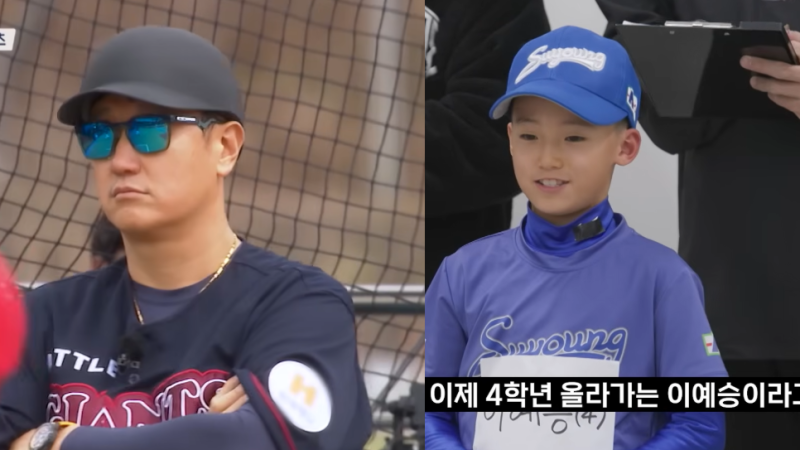 롯데 자이언츠 유니폼 다시 입은 이대호! 아들 이예승 군과 함께 쓰는 새로운 야구 전설?