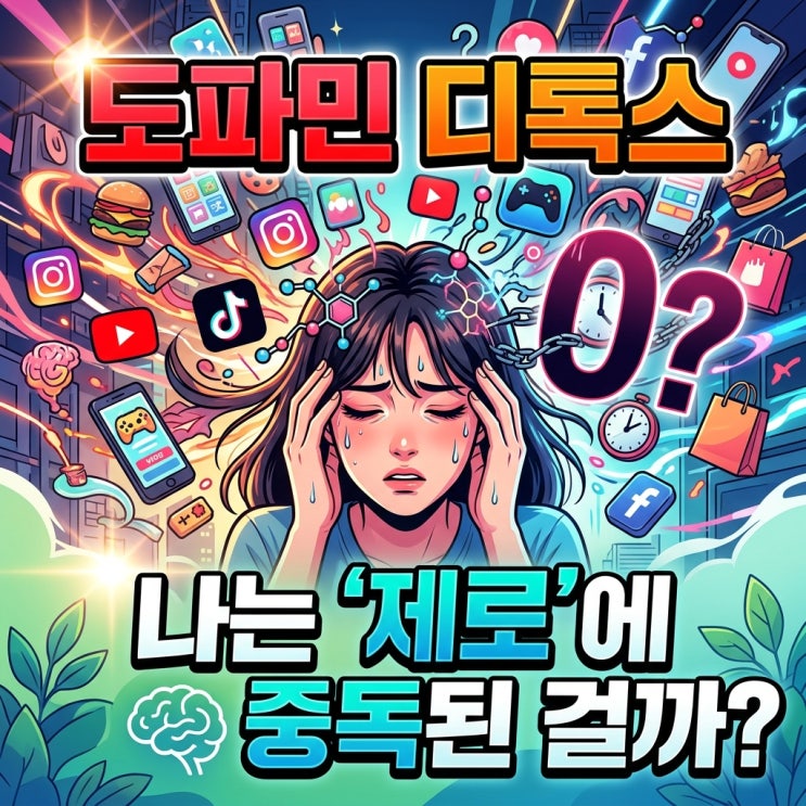  [심리테스트] 도파민 디톡스: 나는 '제로(Zero)' 중독인가? (feat. 다이어트 팩폭)