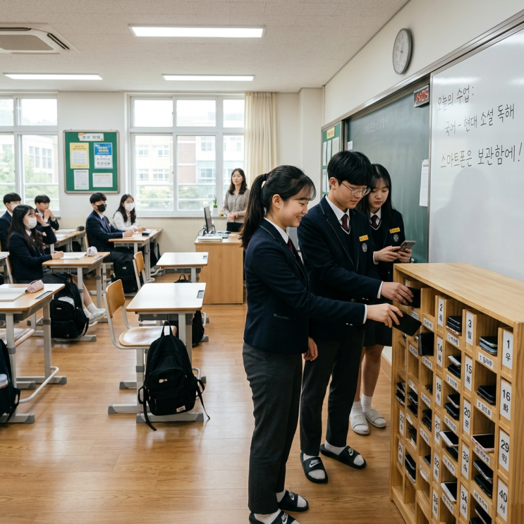  수업 중 스마트폰 사용 금지!이제 학칙이 아니라 '법'입니다️