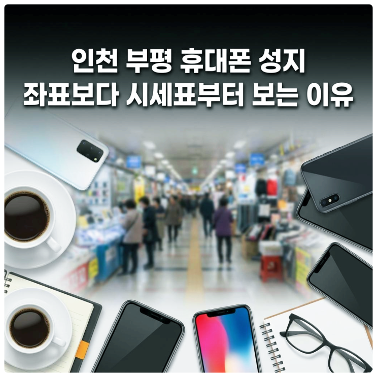  인천 부평 휴대폰 성지 좌표보다 시세표부터 보는 이유