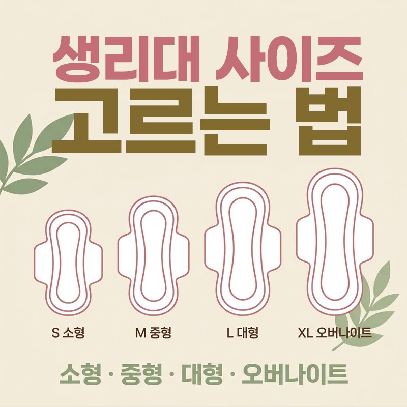 새고, 불편하고, 답답했던 이유 — 생리대 사이즈 제대로 고르는 법