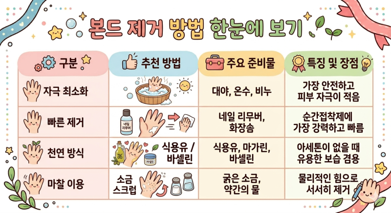 손에 묻은 본드 제거 방법 자극 없이 말끔하게 지우는 4가지 꿀팁