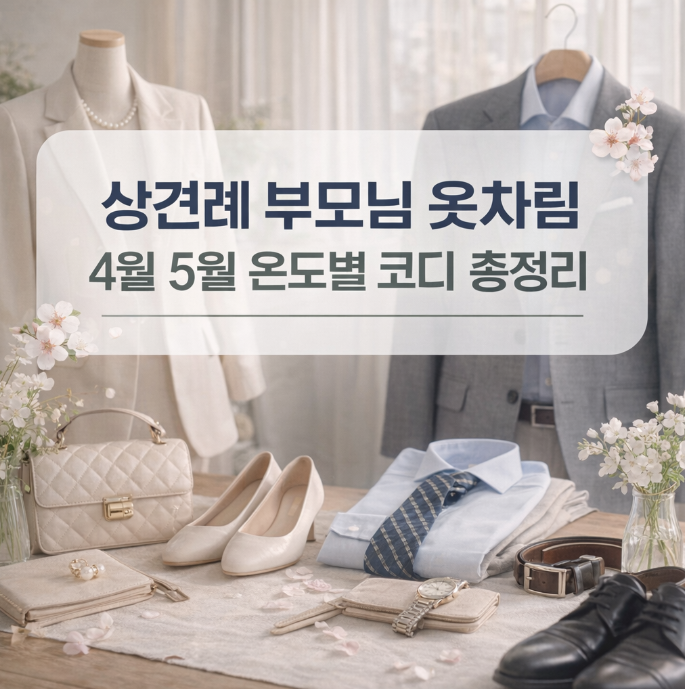 상견례 부모님 옷차림 4월 5월 온도별 코디 총정리