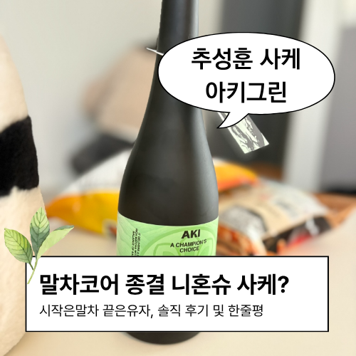 추성훈 말차사케 세븐일레븐 아키그린 니혼슈 솔직후기