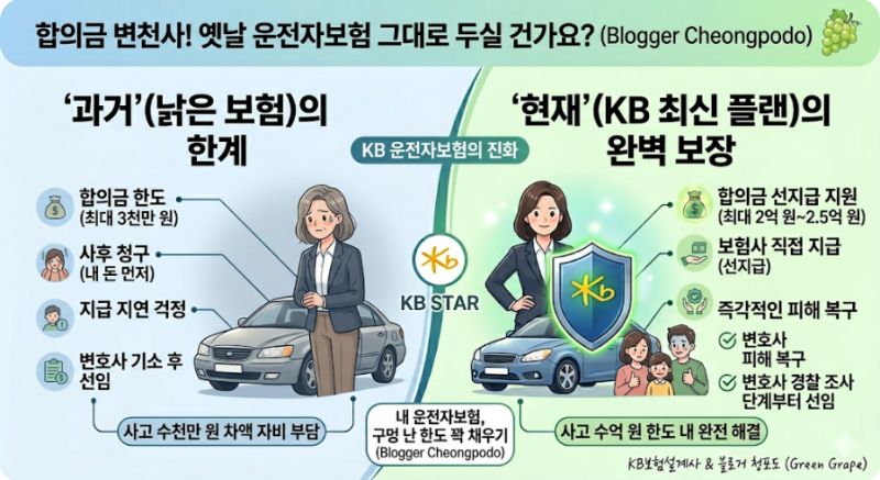 "10년 전 보험 그대로?" 운전자보험 합의금 5천만 원 vs 2억 원의 차이 (업데이트 필수!)