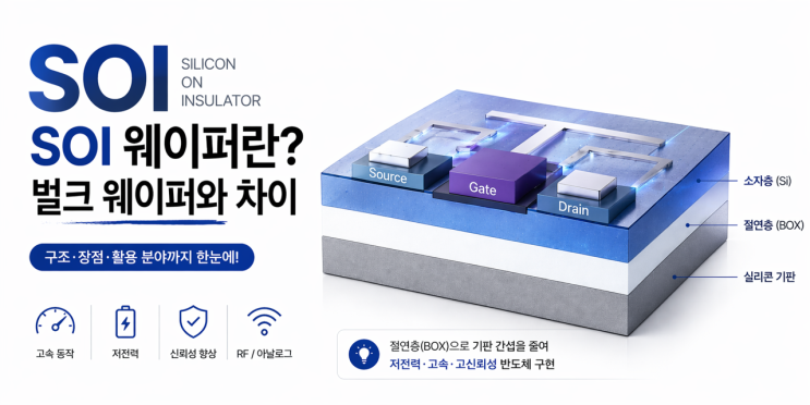  [반도체 기초] 반도체의 미래? SOI WAFER란?
