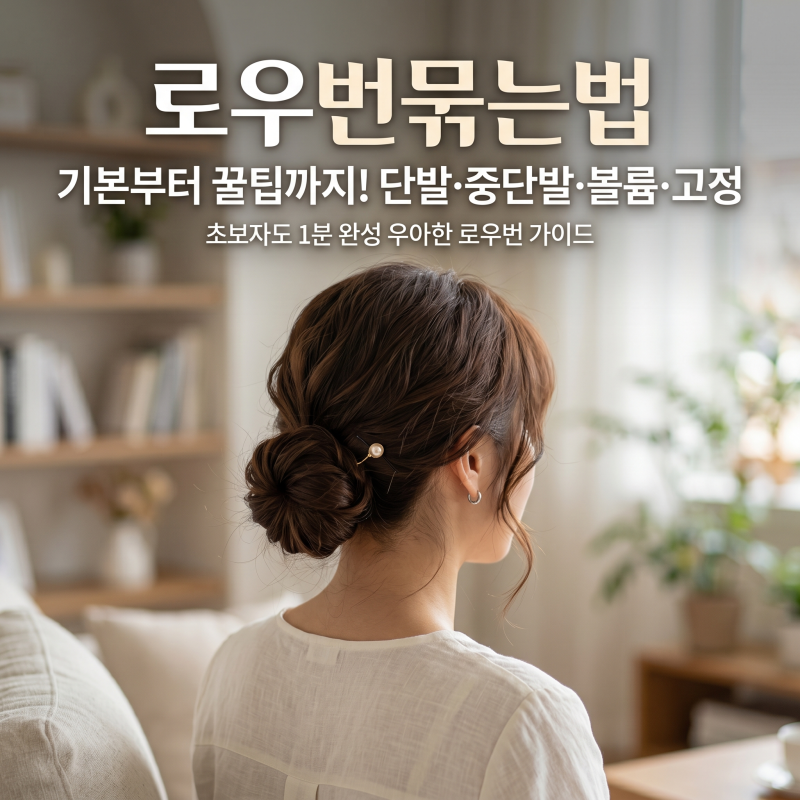 로우번 묶는법 단발도 예쁜 내추럴 볼륨 꿀팁