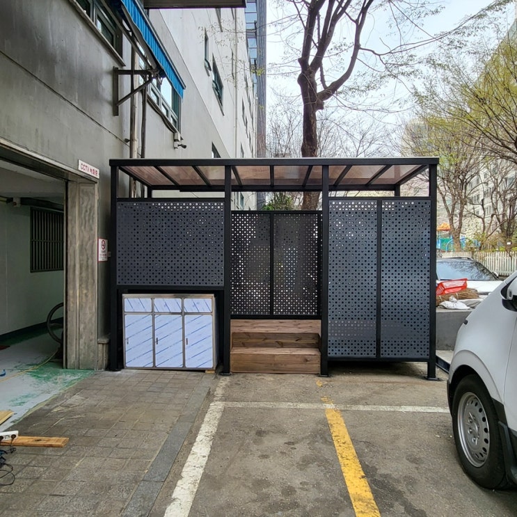  서울 경기 분리수거장 맞춤제작 설치 추천 타공판 분리수거장