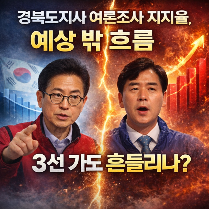 2026 경북도지사 여론조사 지지율, 예상 밖 흐름… 3선 가도 흔들리나?
