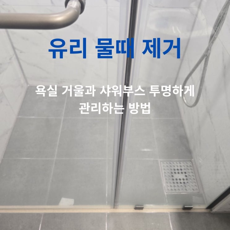  유리 물때 제거 , 욕실 거울과 샤워부스 투명하게 관리하는 방법