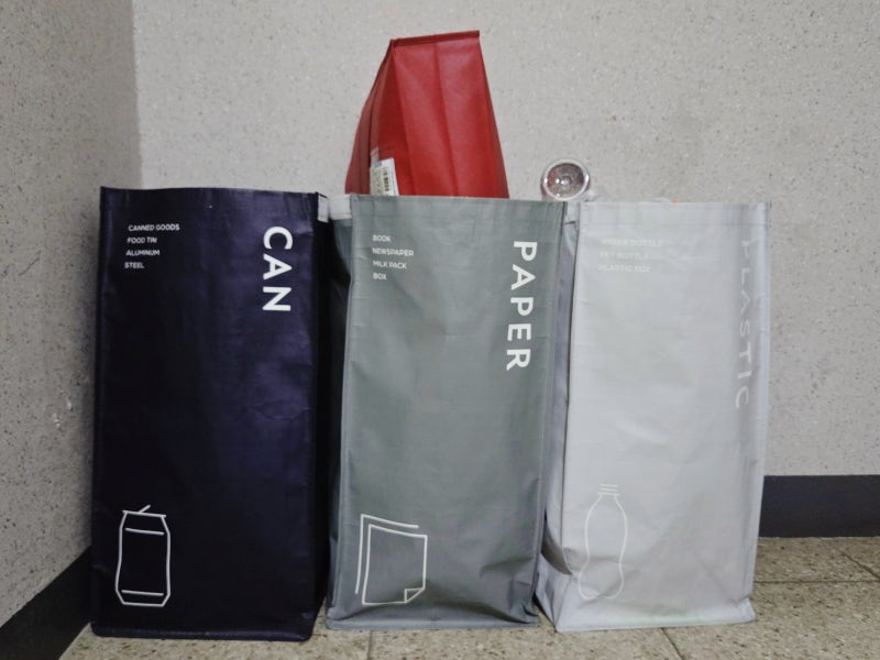 분리수거함 추천, 타포린 분리수거함 3종 세트 2년 사용후기
