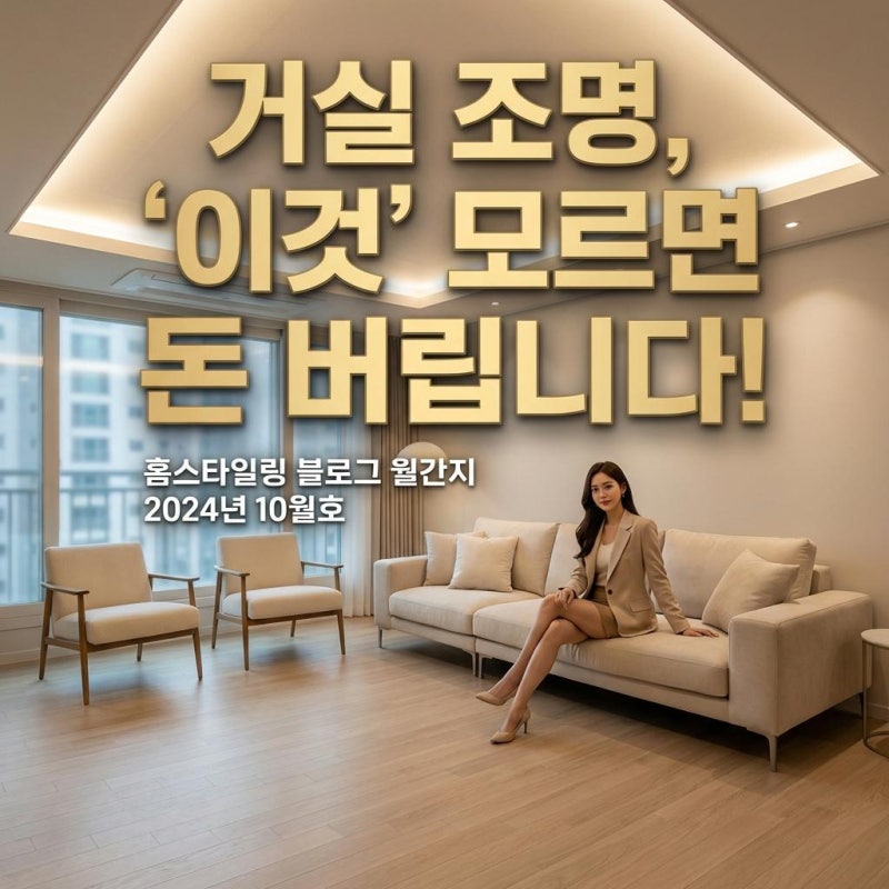 간접조명 하나로 호텔 거실 만들기! 30평대 우물천장 목공 없이 시공하고 비용 아끼는 법