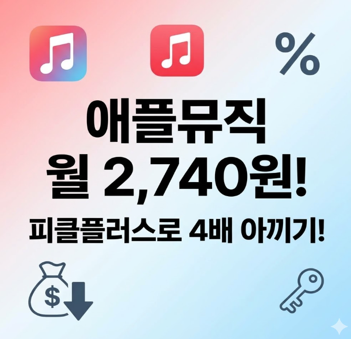  애플뮤직 할인 방법, 월 2,740원에 구독하는 비결 공개