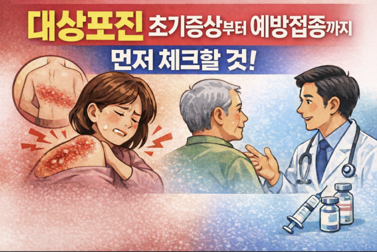  대상포진 초기증상부터 예방접종까지, 먼저 체크할 것