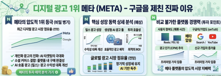  메타 구글 광고매출 역전, 수혜종목과 투자 시나리오