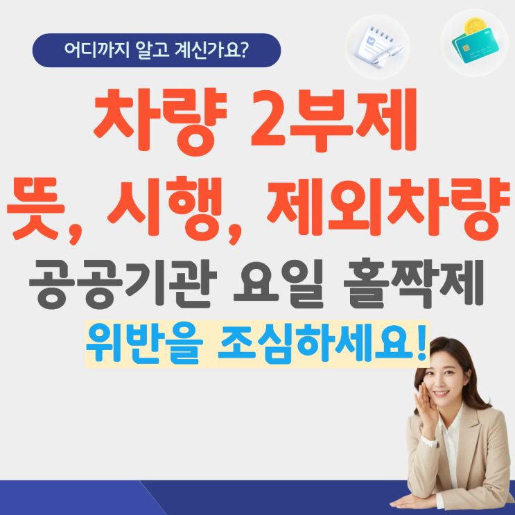  차량2부제 뜻 요일 제외차량 시행 홀짝제 위반 시행일 공공기관 전기차 하이브리드 경차 언제까지 시간 대상 기준
