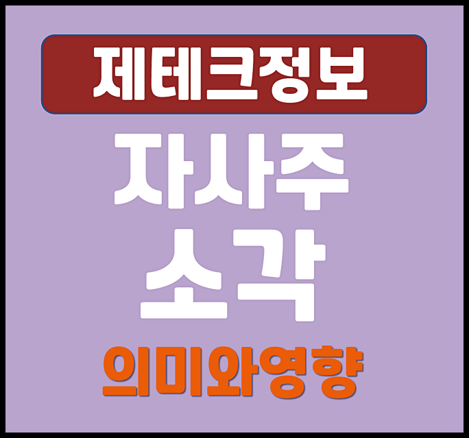  자사주 소각 의미와 뜻, 주가 미치는 영향