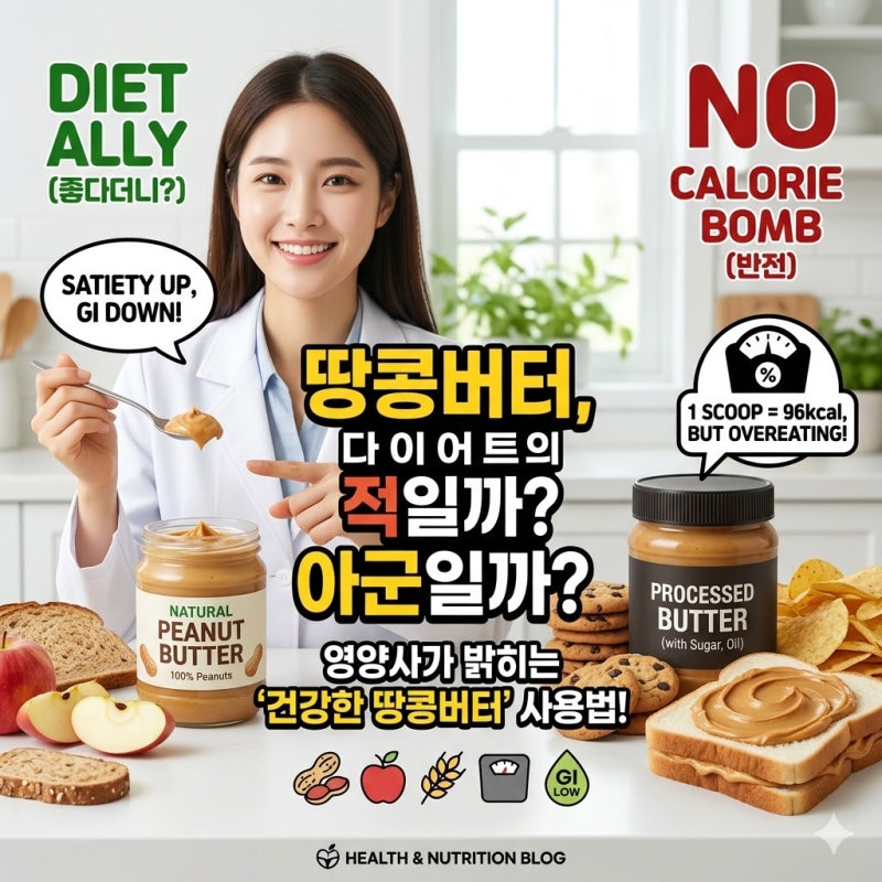 땅콩버터, 다이어트의 적일까 아군일까? 영양사가 말하는 반전 효능
