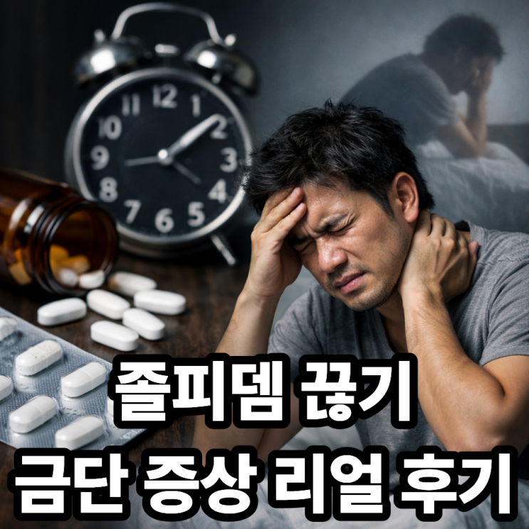  졸피뎀 끊기 후기｜금단 증상과 안전하게 극복하는 방법 총정리