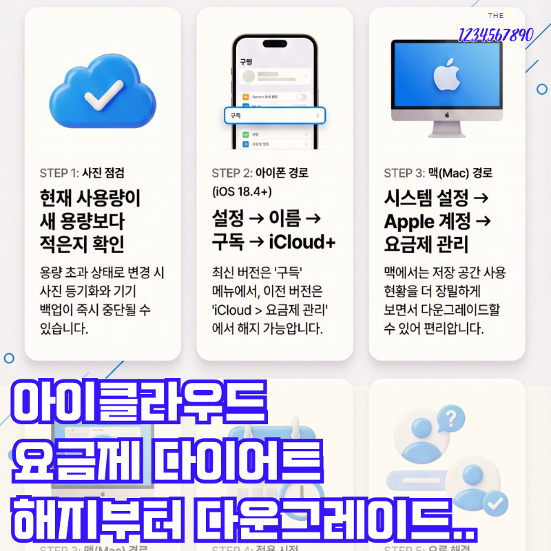 아이클라우드 해지 아이폰 맥에서 iCloud 구독 취소 다운그레이드 방법