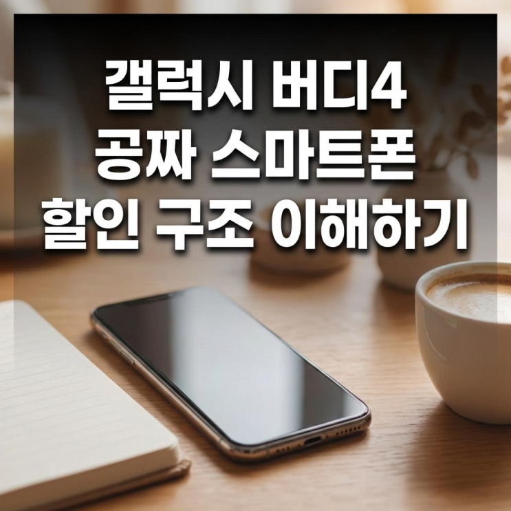  갤럭시 버디4 공짜 스마트폰 할인 구조 이해하기