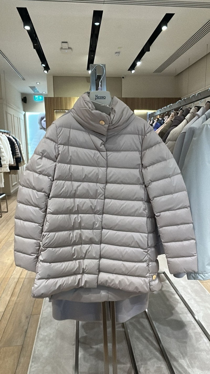 [추가세일] HERNO 에르노 누아게 A라인 퍼넬넥 구스다운 패딩