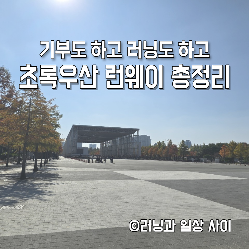 기부도 하고 러닝도 하고, 제2회 초록우산 런웨이 마라톤 총정리
