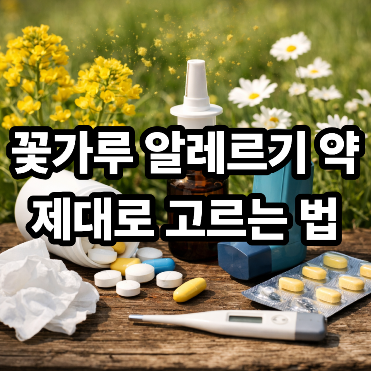   꽃가루 알레르기 약 종류와 복용 시 주의사항 총정리