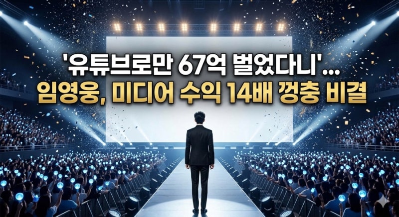 유튜브로만 67억 벌었다니”...임영웅, 미디어 수익 14배 껑충 비결