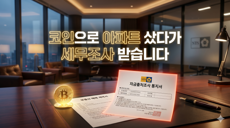  불장에 번 코인으로 아파트 덜컥 샀다가 자금출처조사 받게 생겼을 때 대처법