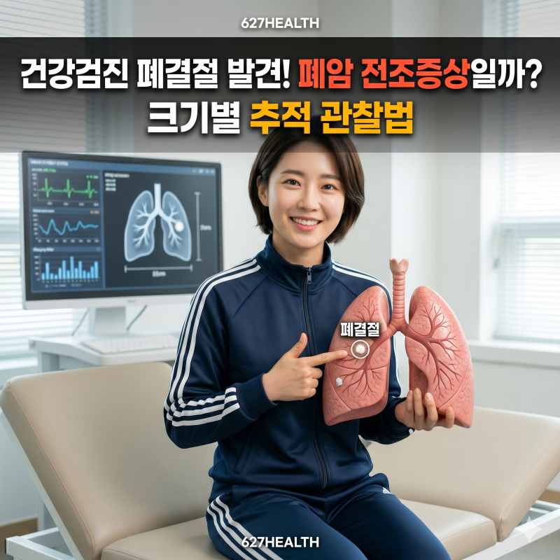 건강검진 폐결절 발견! 폐암 전조증상일까? 크기별 추적 관찰법