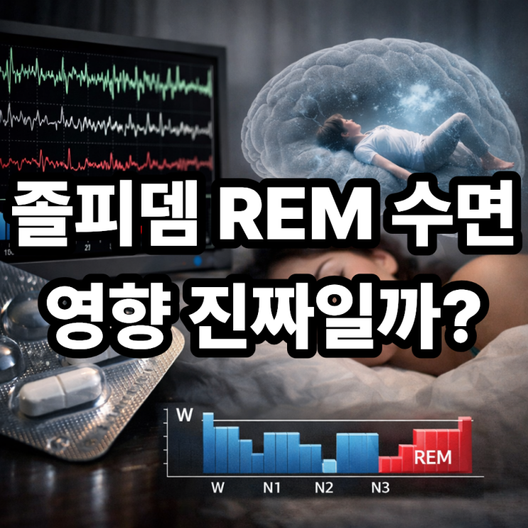  졸피뎀 수면 구조 변화｜REM 수면에 영향 줄까