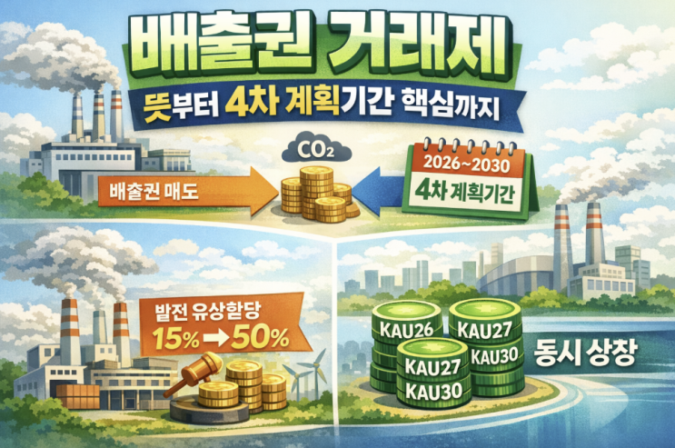  탄소 배출권 거래제 뜻부터 4차 계획기간 핵심까지, 왜 다시 주목받나