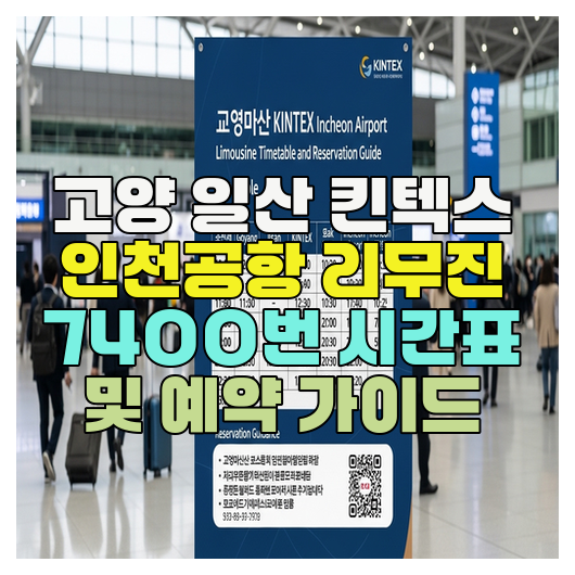  고양 일산 킨텍스 인천공항 리무진 7400번 시간표 및 예약 가이드
