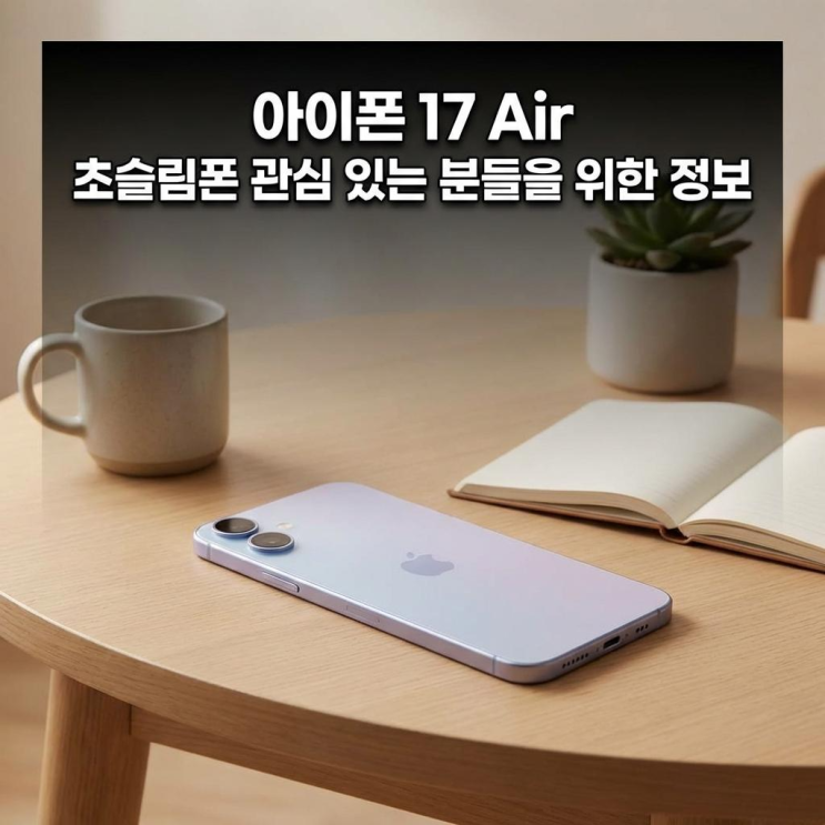  아이폰 17 Air 초슬림폰 관심 있는 분들을 위한 정보