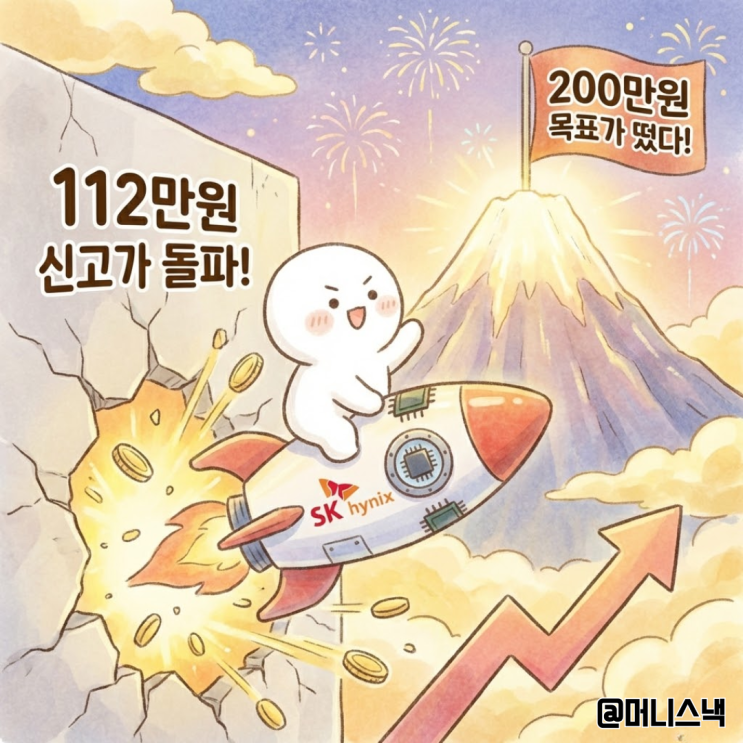 112만 원 신고가 뚫은 SK하이닉스 주가 전망 200만 원 떴다!