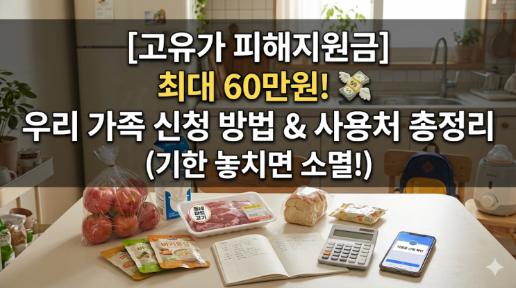  [고유가 피해지원금] 대상자 조회 및 신청 방법, 쌍둥이 아빠의 생활비 방어 계획