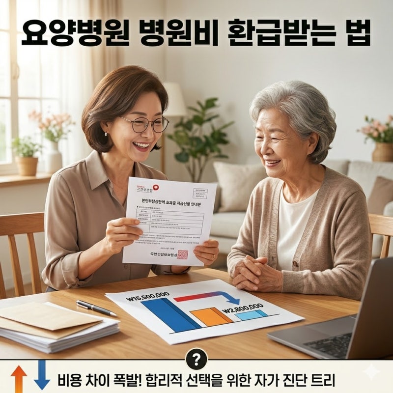 요양병원 본인부담상한제 환급금 신청법: 잊고 있던 병원비 돌려받는 법