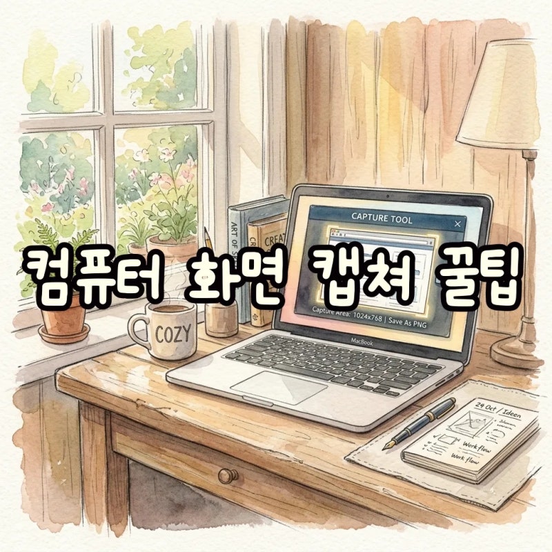컴퓨터 화면 캡쳐 윈도우 단축키와 스크린샷 부분 캡쳐 방법 완벽 정리