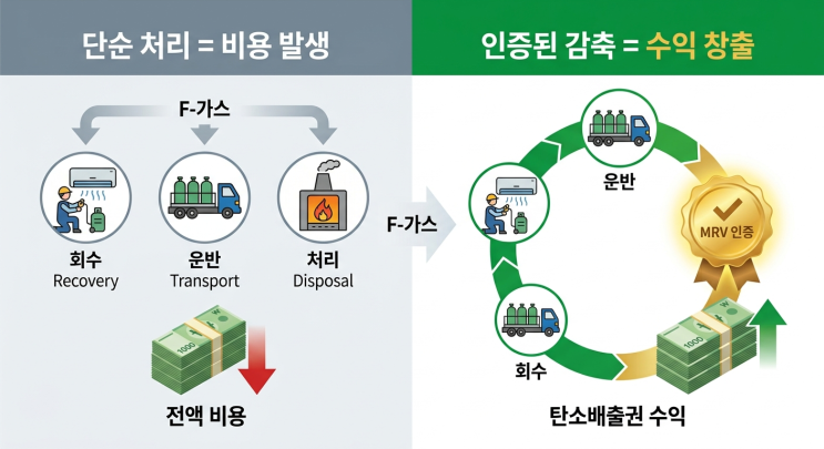  F가스 감축, 왜 아직 돈이 안 될까요