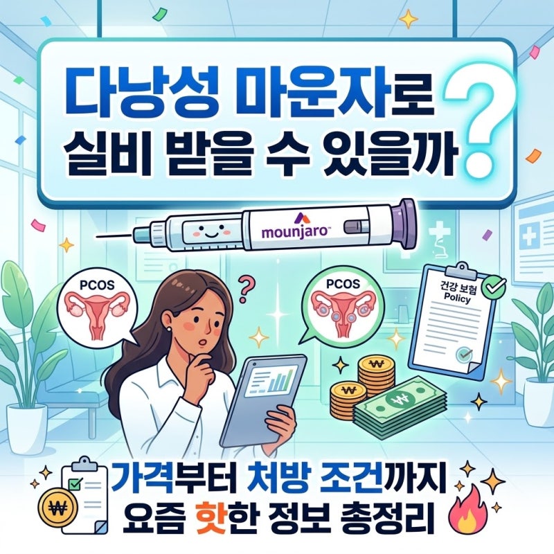 다낭성 마운자로 실비 받을 수 있을까? 가격부터 처방 조건까지 요즘 핫한 정보 총정리