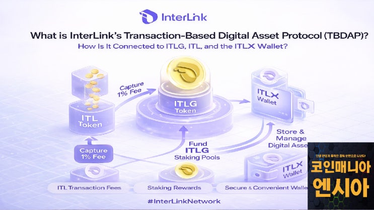  인터링크의 거래기반 디지털자산 프로토콜(TBDAP)란? ITLG, ITL 그리고 ITLX 월렛과는 어떻게 연결되나?