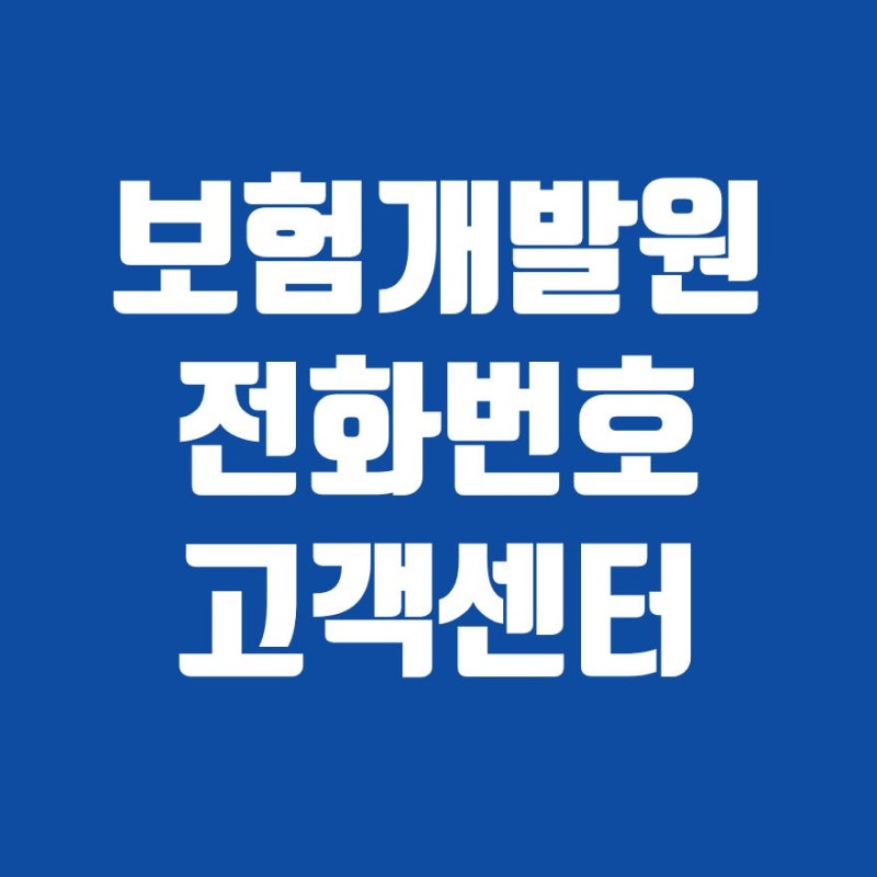 보험개발원 전화번호 고객센터 문의 시간 2026