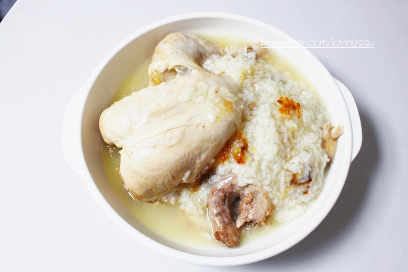 누룽지 닭백숙 끓이는법 압력솥 백숙 시간 만들기
