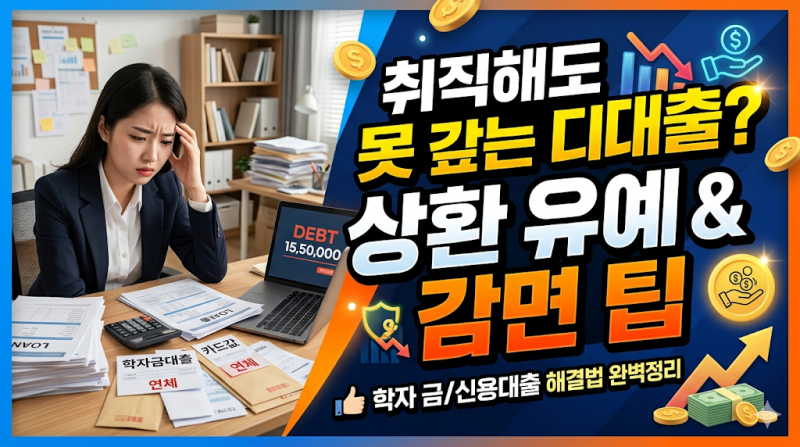 학자금 대출 체납됐다면? 지금 당장 이자 감면 받는 방법 (취업후 상환 필수 확인)