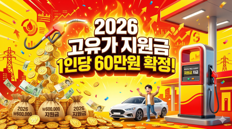  2026년 고유가 피해지원금 1인당 최대 60만원: 대상자 조회 및 완벽 신청 가이드