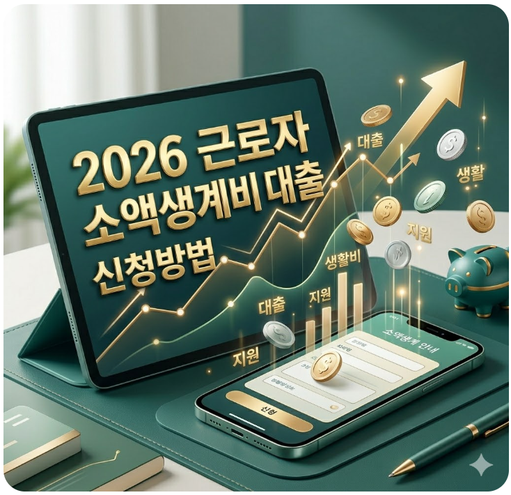  2026 근로자 소액생계비 대출 신청방법: 소득 30% 감소했다면 1.5% 금리