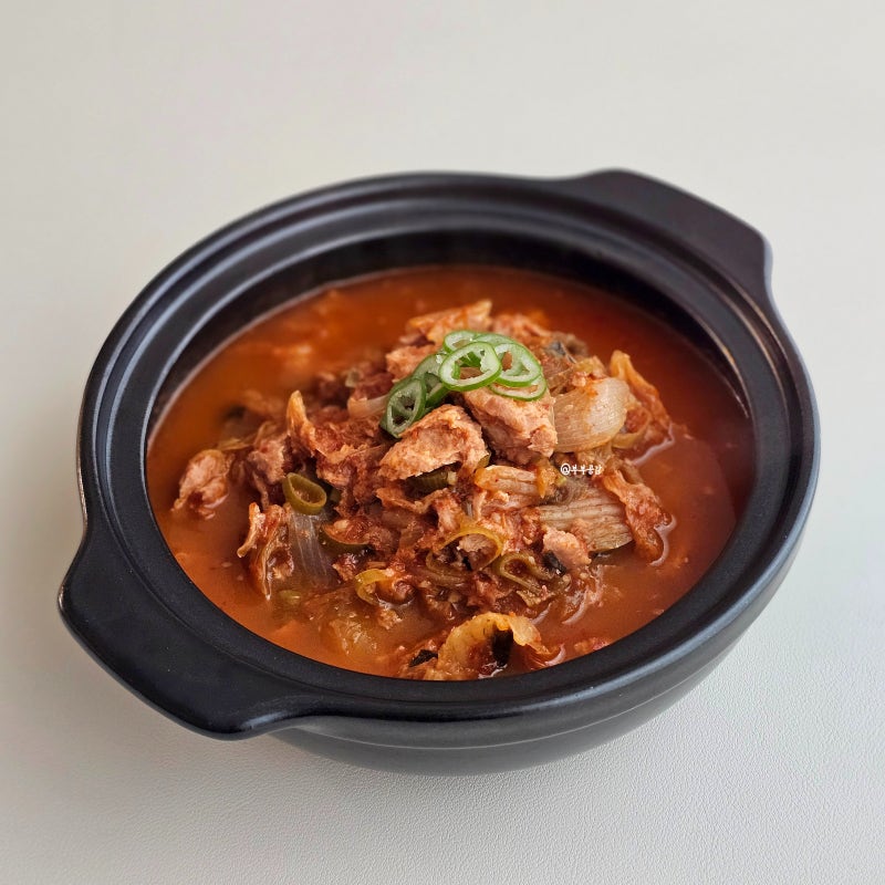 스팸김치찌개 레시피 초간단 김치찌개 끓이는법