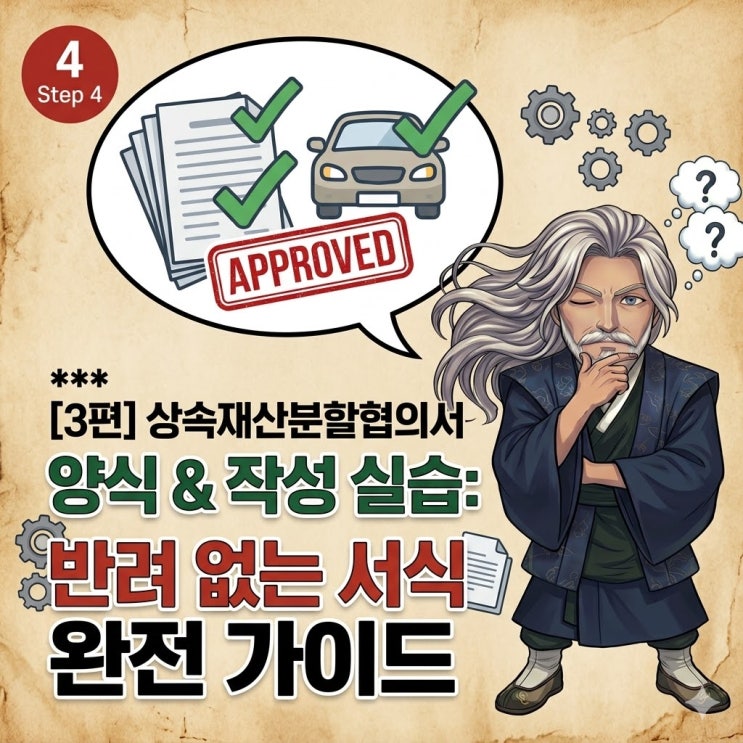  상속재산분할협의서 양식(다운로드 가능) 및 작성법