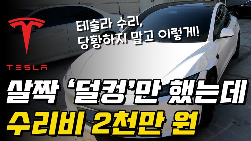 테슬라 수리비용 | 2천만 원, 실제 부담 50만 원